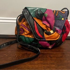 Vintage 80’s NAS BAG Colorful Crossbody Bag